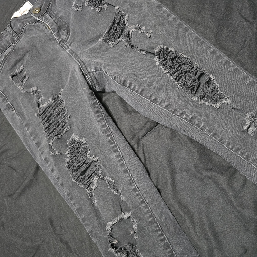 Elite Jeans Distressed Black Jeans, 5/6
